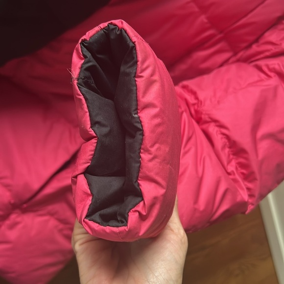 🌿Lands End Reversible black and hot pink Women’s puffer jacket, size S🌿 - Picture 8 of 9